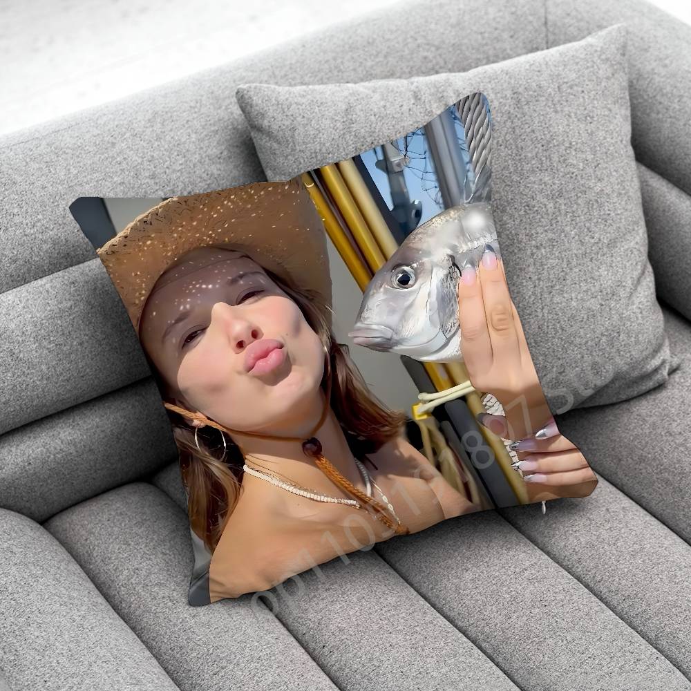 M-Millie Bobby Brown Throw Pillow Case For 55cm 30cm 50cm 45*45cm 40cm Square Chair Pillowcase Case