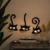 Resin Mould for Crafting Cats Shaped Candle Holder Silicone Decorative Wall Art Decoration Mould DIY Crafting Supplies