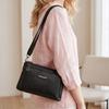 Middle-aged Mother Bag Female PU Messenger Bag Multi-layer Shoulder Bag