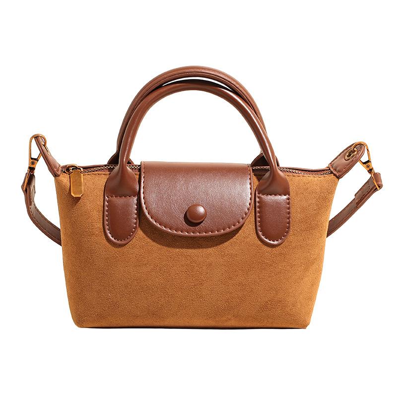Autumn New Matte Handbag Texture Large Capacity Dumpling Bag Simple Versatile Women's Messenger Bag