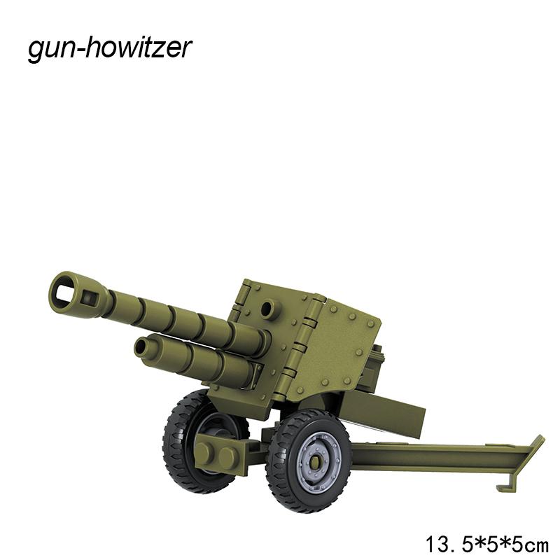 WW II Army Figures Accessory Parts Brick Playset WW2 Soldiers Army Warrior SWAT Police SWAT Machine Gun Scale Ratio Model Block Bricks Toys Playsetss