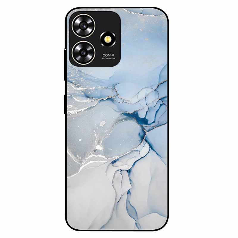 For ZTE Blade A73 4G Case 6.6'' Para Silicone Soft Cool Print Marble Phone Cover for ZTE BladeA73 A 73 4G Shockproof TPU Bags