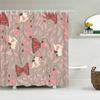 Tropical Leaves Palm Tree Bird Animals Pattern Shower Curtains Bathroom Curtain Waterproof Frabic Bath Bathroom Curtains