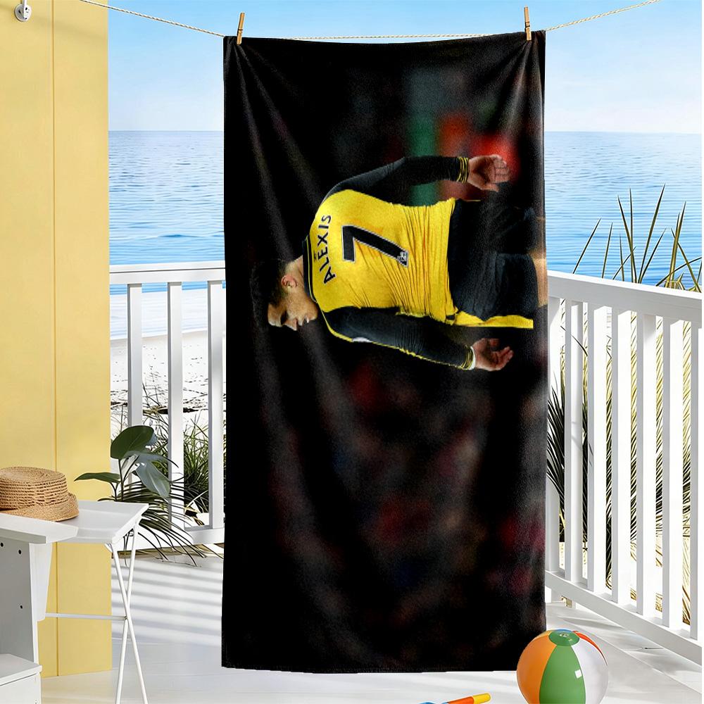 Manchester Player Portrait Beach Towel Quick-Dry Soft Microfiber Comfortable Lightweight