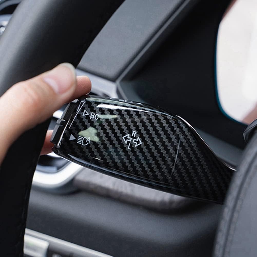 Car Wiper Switch Cover for 3 5 7 Series G20 G30 G11 G12 Sedan Turn Signal Wiper Lever Cover Decor Sticker Trim, 500276593