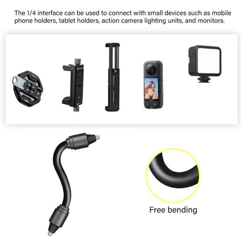 Adjustable Professional Photography Extension Arm 1/4inch Threaded End Aluminum Camera Connector Equipment Accessories