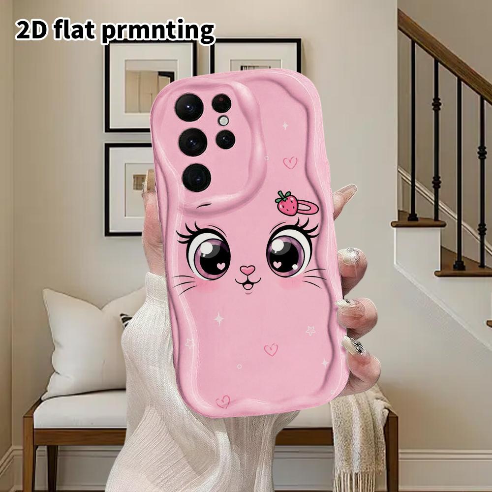 Phone Case: 2D Flat Samsung Galaxy A34 A35 M05 M06 S20 S22 S21 FE Plus 5G Protective Case, Couple Style, Close Up of Face, Christmas and Halloween Gif