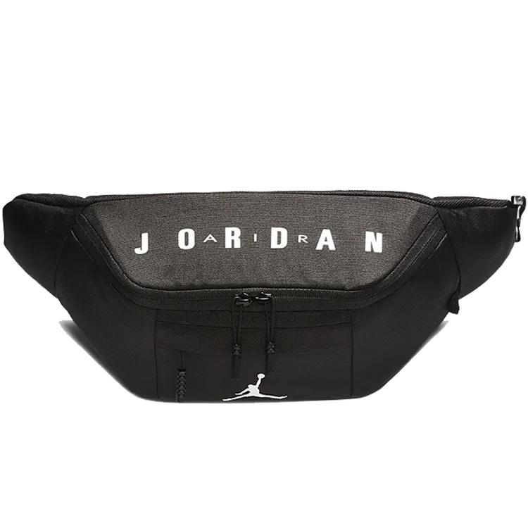 New Jordan Polyester One Shoulder Crossbody Fanny Pack Regular Unisex Black 9A0092-023
