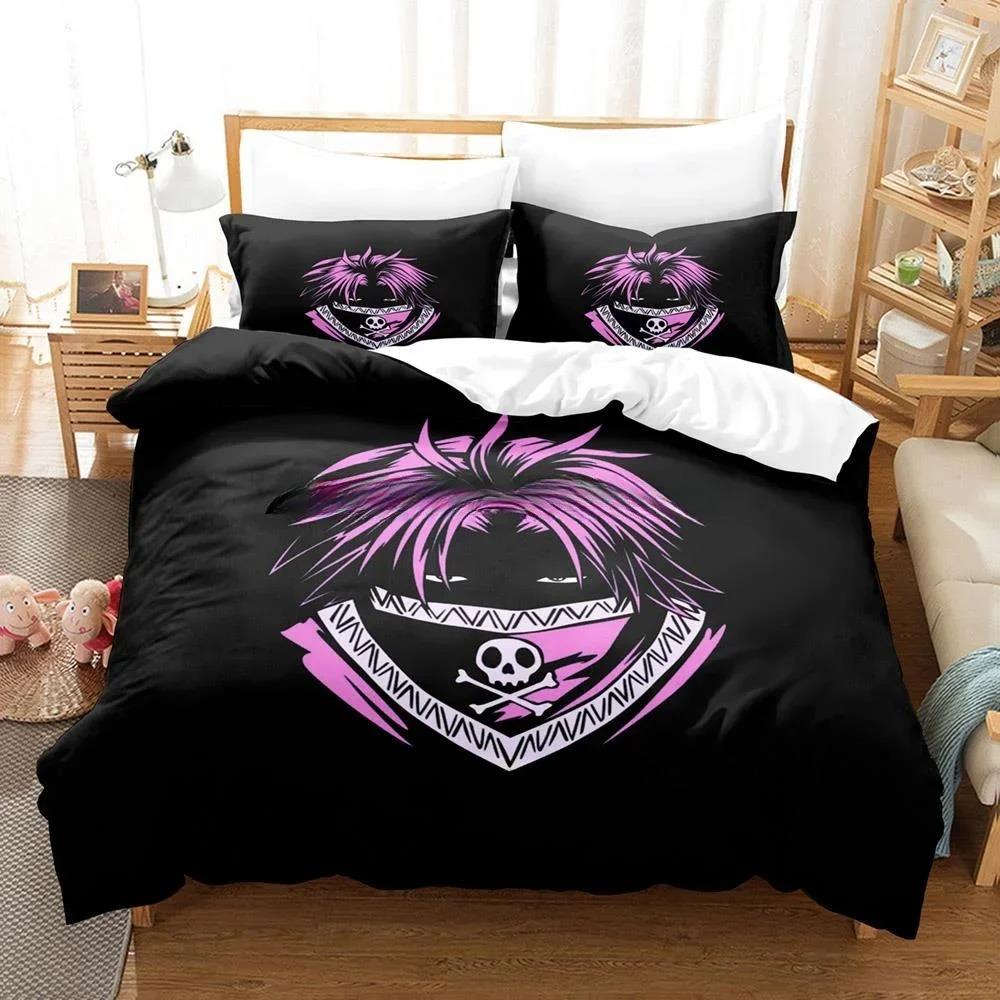 3D Tisk Anime HUNTER×HUNTER Feitan Ložní Set Jednolůžkový Twin Plný Queen King Size Ložní Set Aldult Dětská Ložnice Sady Povlečení