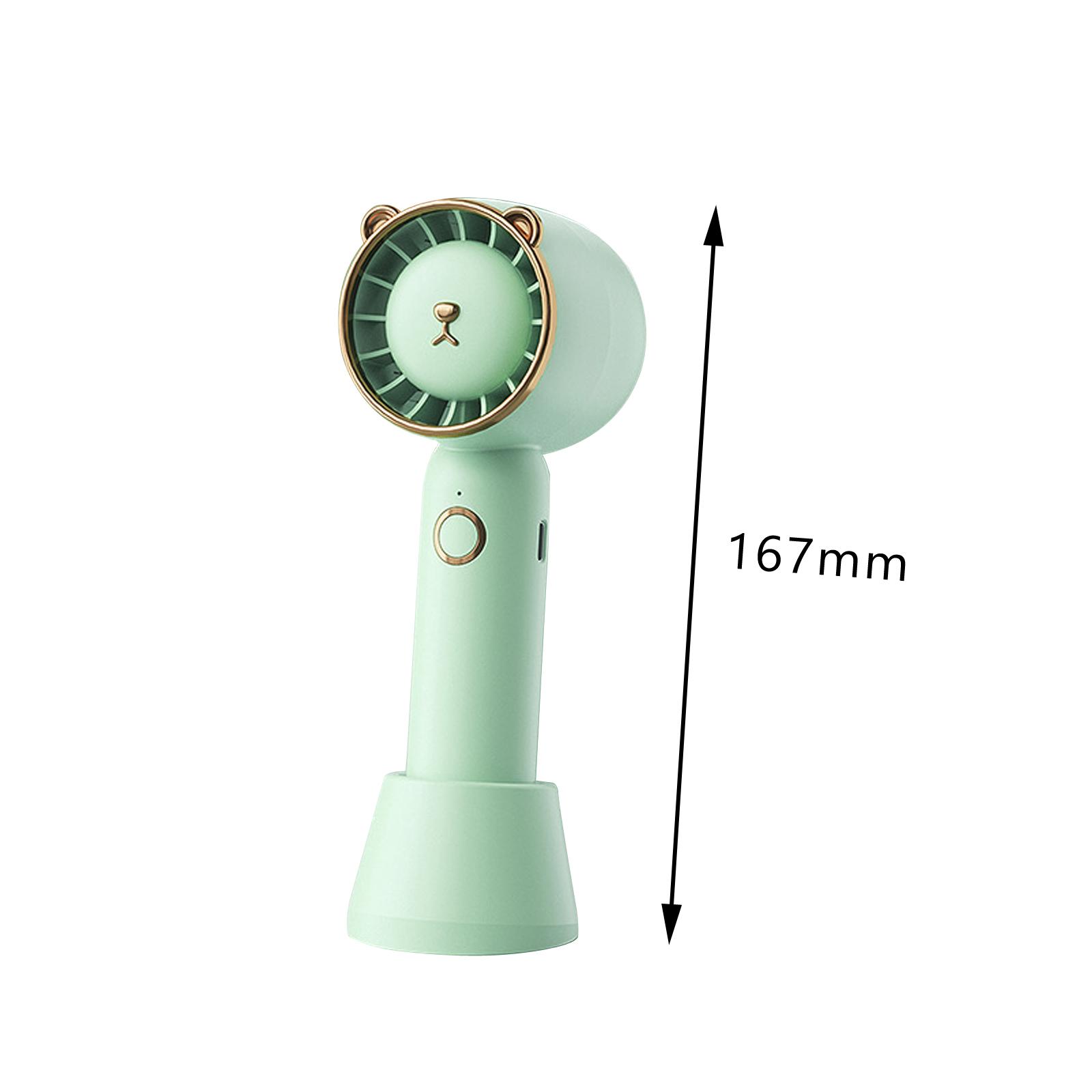 

Настольный вентилятор, портативный вентилятор, 3-скоростной компактный карманный вентилятор для детей, тихий персональный зелёный