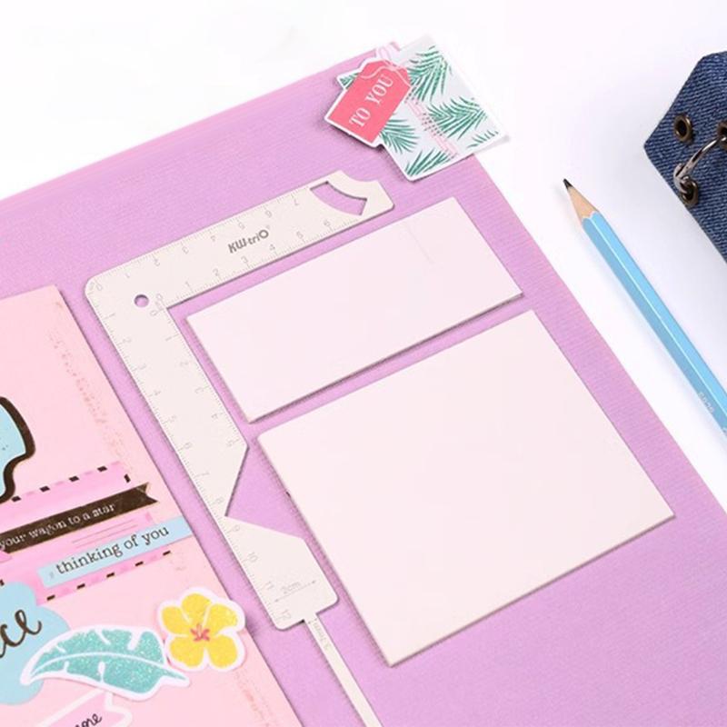 Book Cover Guide Metal Tool Multifunctional 5 In 1 Making Album Shell Guide Ruler Diy Book Binding Cover