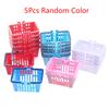 5Pcs 1:12 Dollhouse Miniature Supermarket Shopping Basket Food Basket Model Kitchen Decor Toy Doll House Accessories