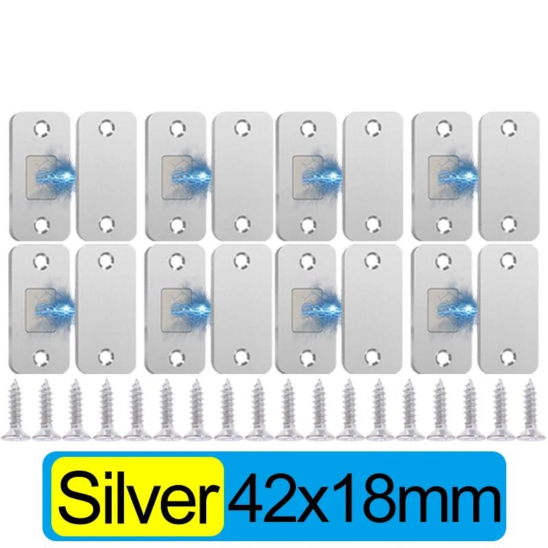 Magnetic Cabinet Catches Ultra Thin Door Strong Magnets Stops Invisible Adhesive Drawer Magnet Lock For Kitchen Closet Closer