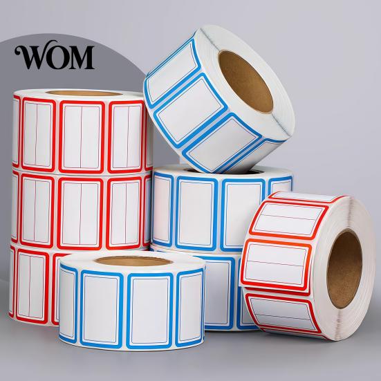 No Residue Labels 500 Pcs Label Stickers, Color Coding Self-Adhesive Name Tags, Waterproof Tags Removable for Handwriting File Folders, Price Shelves
