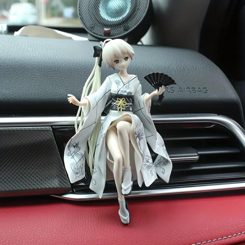 Japanese Anime Cute Action Figure Decorations Home And Car Decoration Beautiful And Durable Car Accessories For Girls Series
