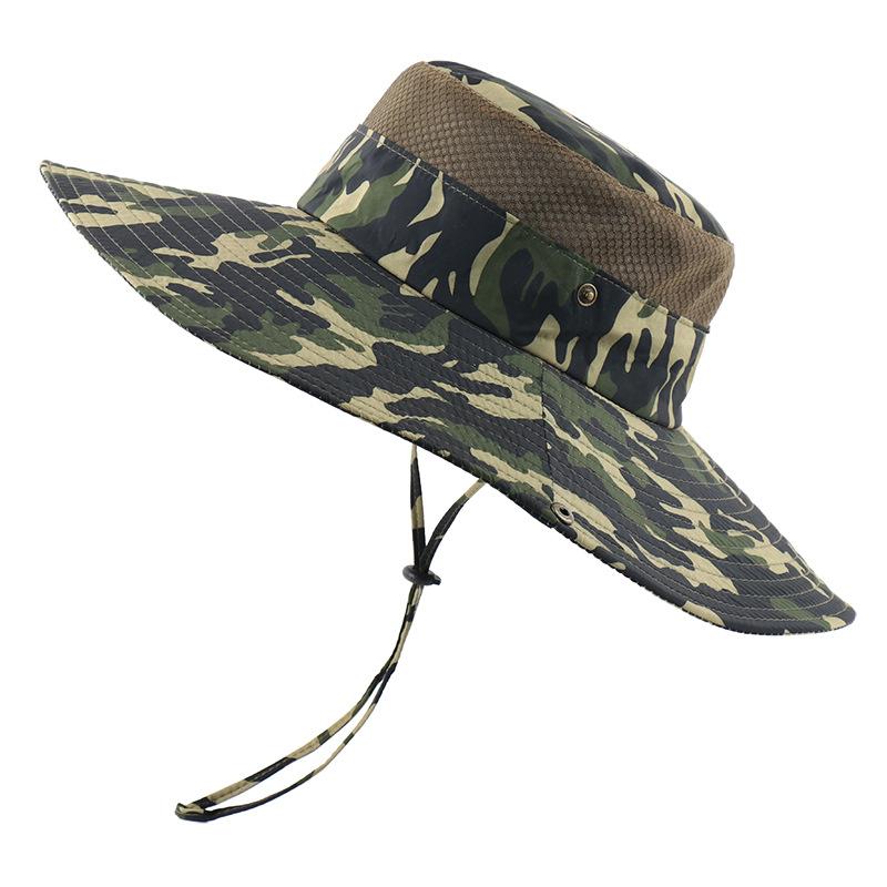 

Spring and summer new outdoor bucket hat camouflage sun hat travel mountaineering fishing hat unisex