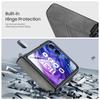 For Motorola Razr Ultra 2024 Case/Razr 50 Ultra Case,Built-in Screen Protector & Hinge Protection & Ultra Thin PU Leather Matte PC Phone Case-Grey