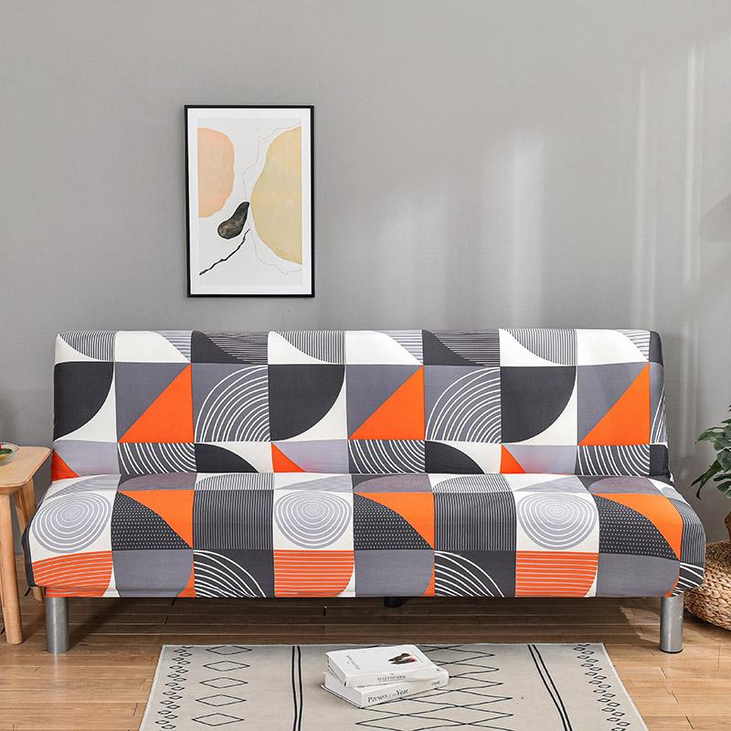 Spandex Sofa Bed Cover Without Armrest Folding Sofa Cover Elastic Couch Cover Sofa Slipcovers for Living Room Modern Home Decor