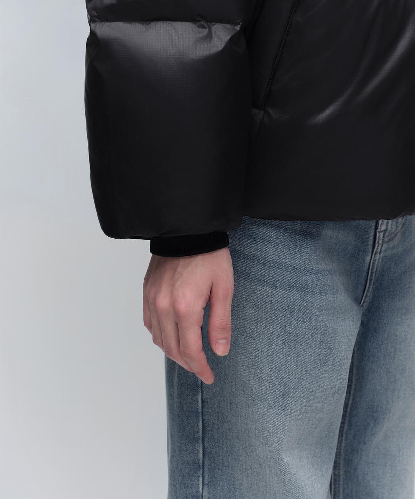 Musinsa Standard Ripstop Down Puffer Short Padded Jacket [Black]