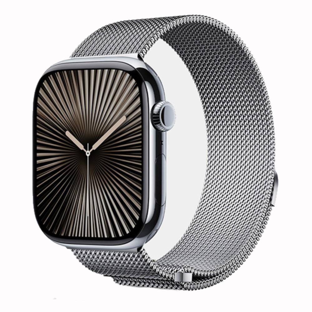 Milanese Loop Strap For Apple Watch Bands 44mm 40mm 45mm 41mm 49mm 42mm correas bracelets iWatch series 6 se 8 9 10 11 ultra 2 3