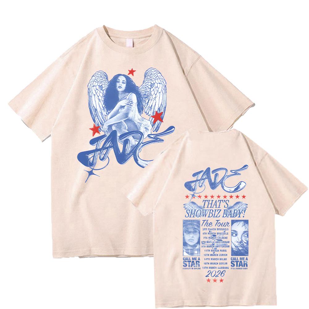 Questo è lo Showbiz, tesoro! Tour 2026 Dateback Tee Jade Thirlwall Magliette Estate Cotone Vintage Punk Abbigliamento Top Unisex