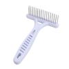 Double Row Dog Rake Comb White Dog Comb Brush Pet Grooming Tools Dog Needle Row Comb  Grooming