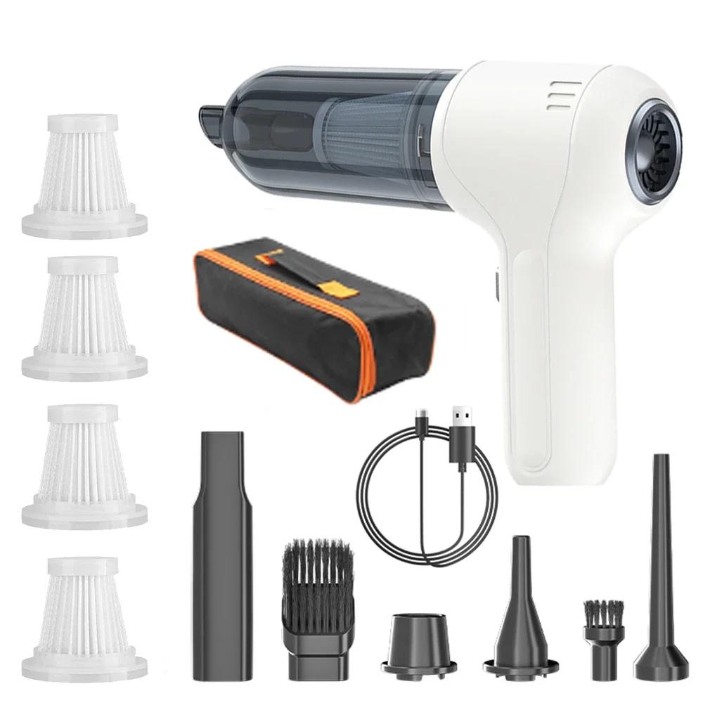 Car Vacuum Cleaner Wireless Portable Vacuum Cleaner For Car 95000PA High Power Mini Handheld Car Vacuum Cleaner Blower 2 In 1