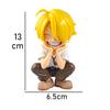 Anime Peripheral Series ONE PIECE Luffy Solon Sanji Q-version Sitting Posture Children's Model Figurine Toy Gift Collectibles