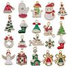 Merry Christmas 2096pc Alloy Diy Ornament Santa Snowman Elk Bell Decor Pendant