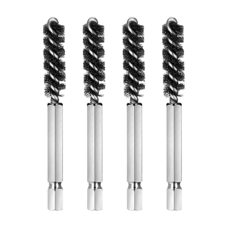 2/4 Pcs Golf Shaft Ferrules Brush Golf Clubs Head Hosel Brush Stainless Steel Bore Brush Wire Brush Cleaning Tool