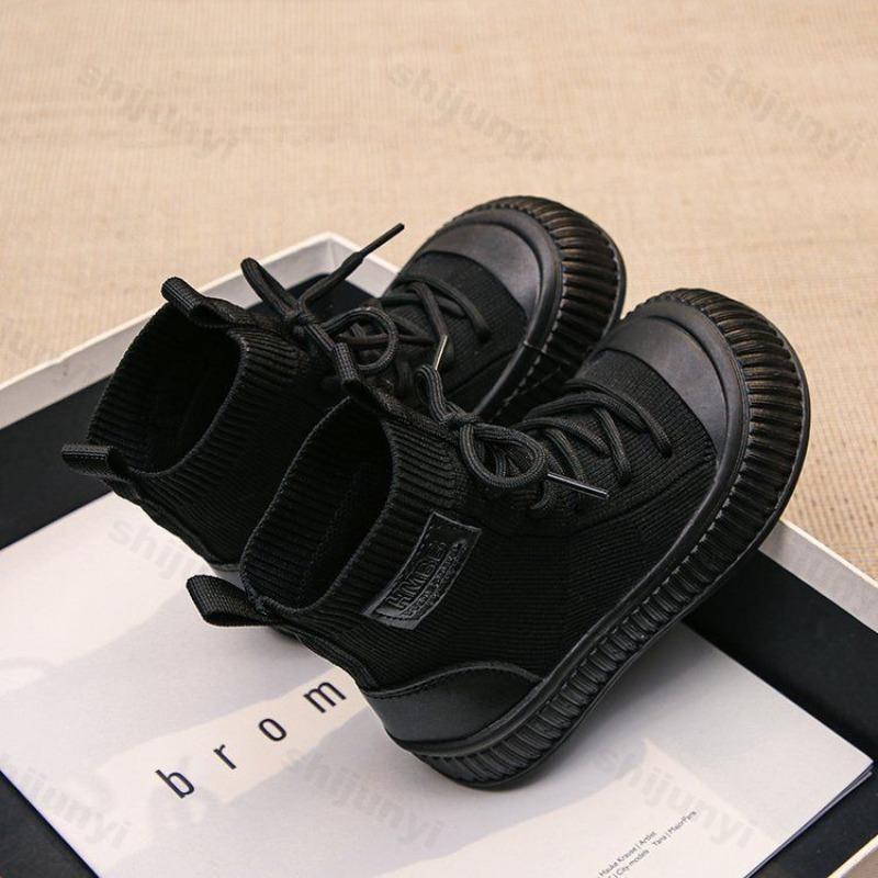 Children Ankle Boots  Autumn Platform  Kids Short Boot Knitted Comfortable Non Slip Outdoor Girls Boys Socks Boots