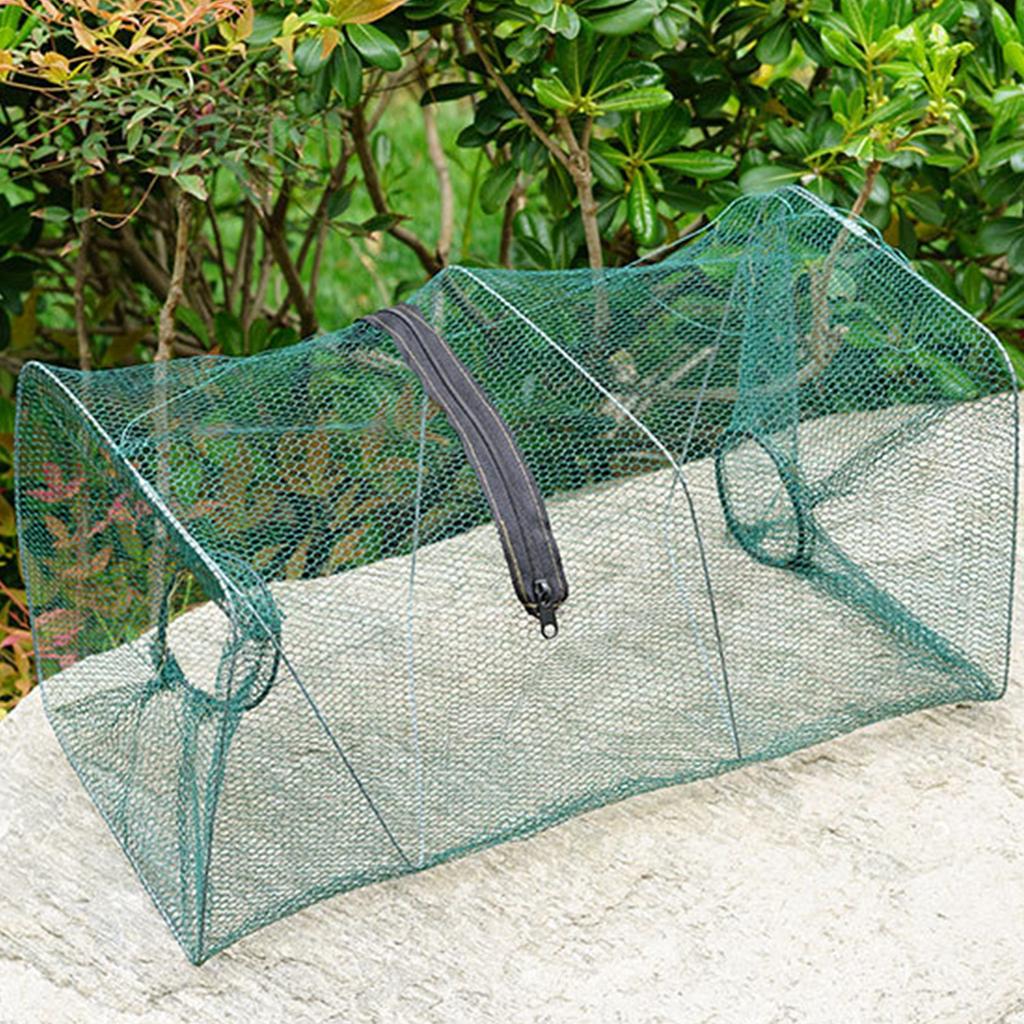 Portable Folding Square Fish Net Shrimp Cage Fish Cage Square Fish Cage Crab Net Lobster