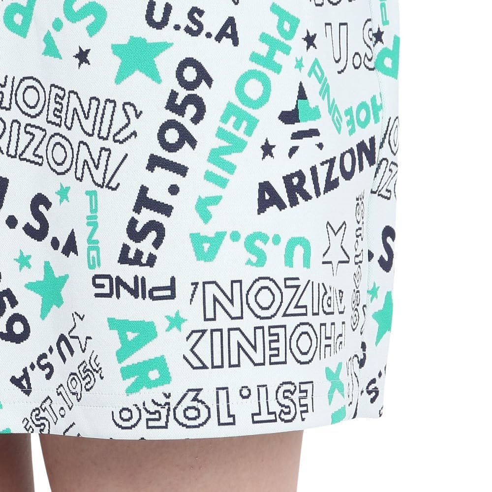 Ping Apparel Women's Collage Print Skirt with All-Way Stretch, Golf, Size 622-5134204 030, White, Medium