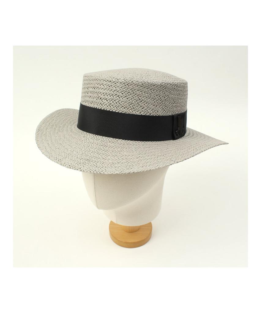 Yunibeosyeolkemiseuteuli Black Line Gray Panama Hat Panama Hat