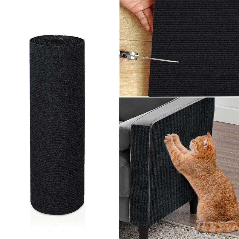 Hot-selling Cat Scratching Pad Teasing Cat Nest Sticker Can Be Cut, Self-adhesive Wear-resistant Furniture, Sofa Wall-attached Cat Scratching Board