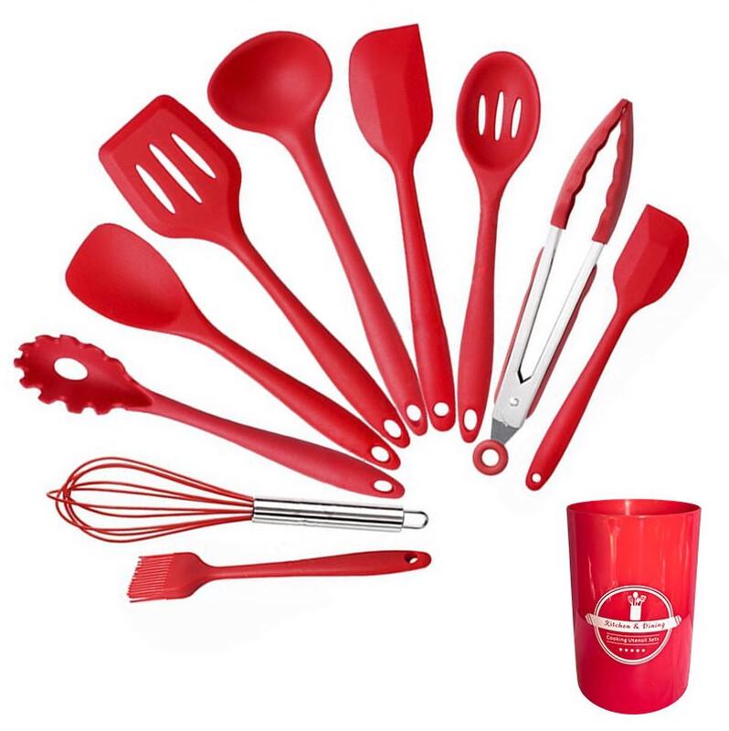 Набор кухонной утвари из 11 предметов, силикон