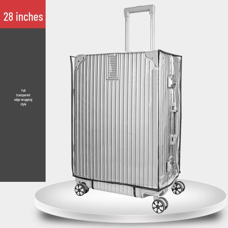 Leather Suitcase Trolley Protector: Wear-Resistant, Transparent, Dust Cover for Check-in Luggage