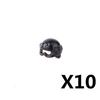 Military Building Block Figure Cap Tactical Helmet Alpha Motorcycle Lenses Gas Masks Flame Emitter Night Vision Device Gift Toys