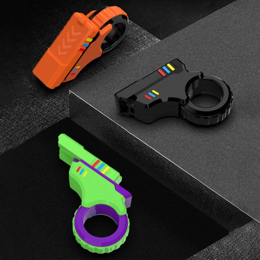 3D Printed Rotary Finger Sliders Soothing Fidget Ring Toys Portable Spinner Toys  Adult Kids