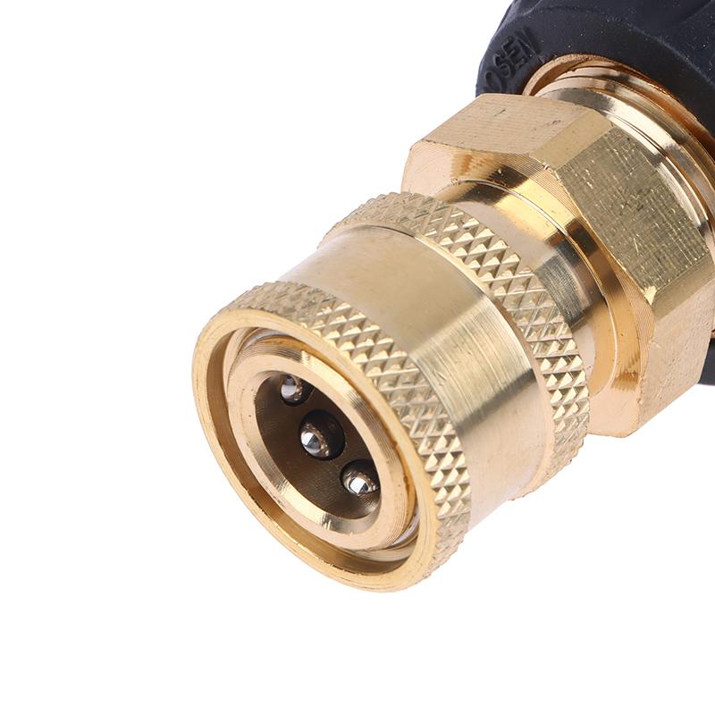 Hochdruckreiniger Schnellkupplungsanschlüsse M22 14/15 mm auf 1/4 3/8 Zoll Hochdruckreiniger Schlauch & Pistolenadapter Max. 4500 Psi