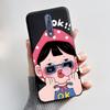 Custodia Per Nokia 8 / Nokia 8 Sirocco Custodia per Telefono Estetica Moda Gatto Carino Nero Opaco Morbido TPU Silicone Copertura Protettiva Paraurti