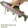 Soft Deep Sea Bait Trout Jig Head PVC Fishing Lures 135g 400g Swimming T Tail Silicone Lure Artificial Baits Swimbait Wobblers 260319