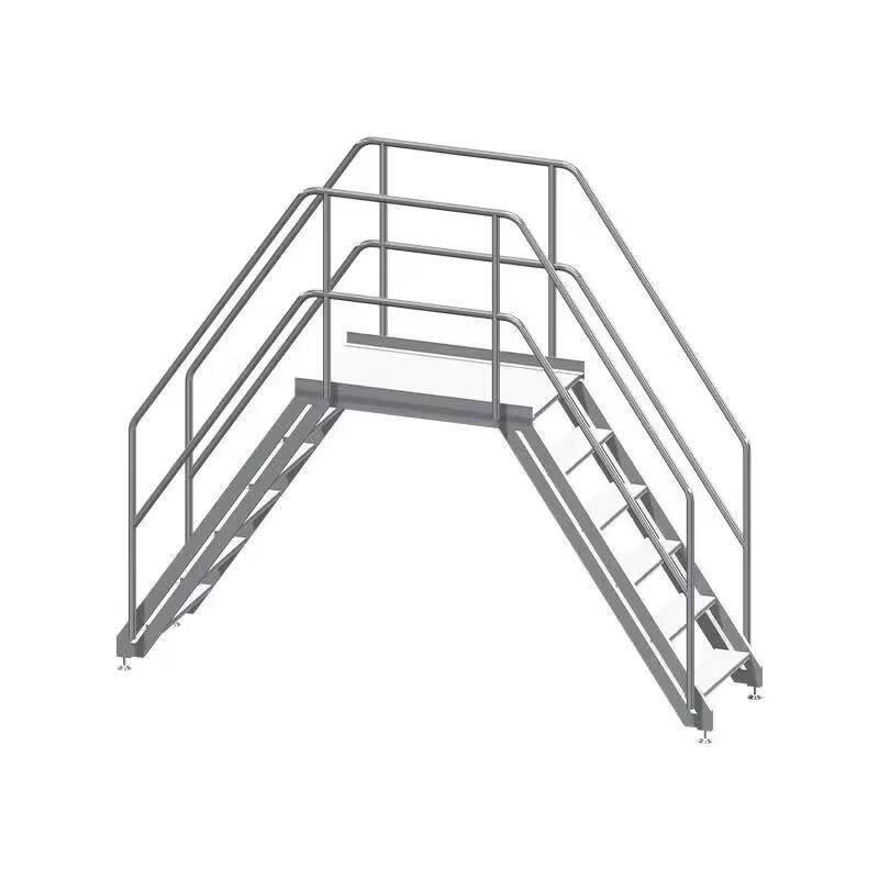 JINGGENG Mobile Industrial Crossover Platform Ladder