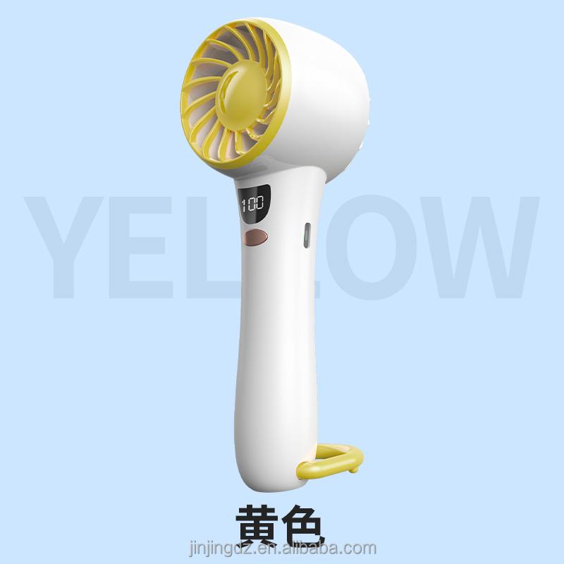 New Arrival Rechargeable Mini Handheld Portable Fan Hot Selling Summer Electric Cooling Handy Fan Hand Held USB жёлтый