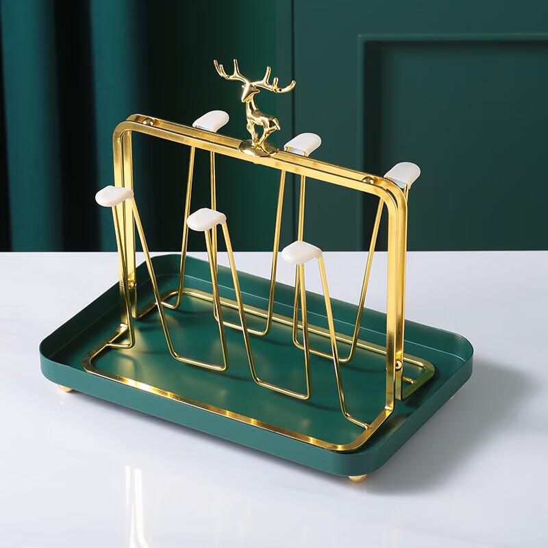 Elk Head Iron 6-Cup Inverted Drainer Rack