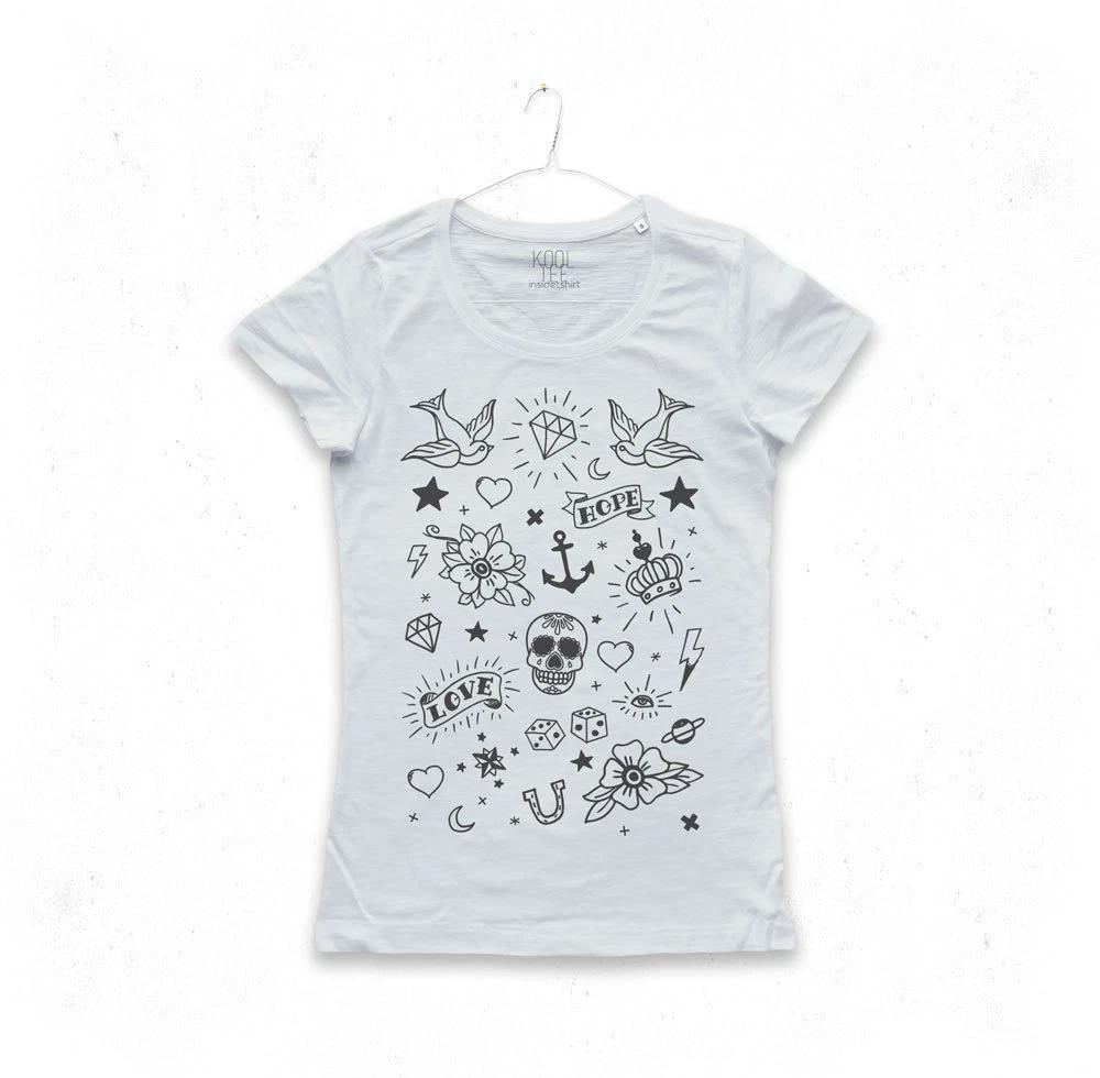 

TATTOO T-SHIRT women s jersey still diamond star TATTOO ELEMENT T-SHIRT GIRL XL