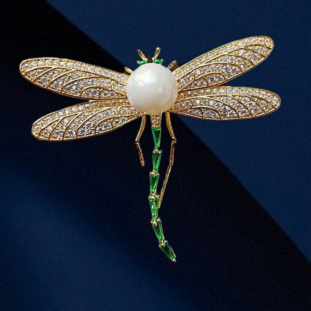 

Элегантная брошь-стрекоза для женщин - Высококлассная корсажная брошь в виде животного насекомого, украшение для вечеринки (В наличии)