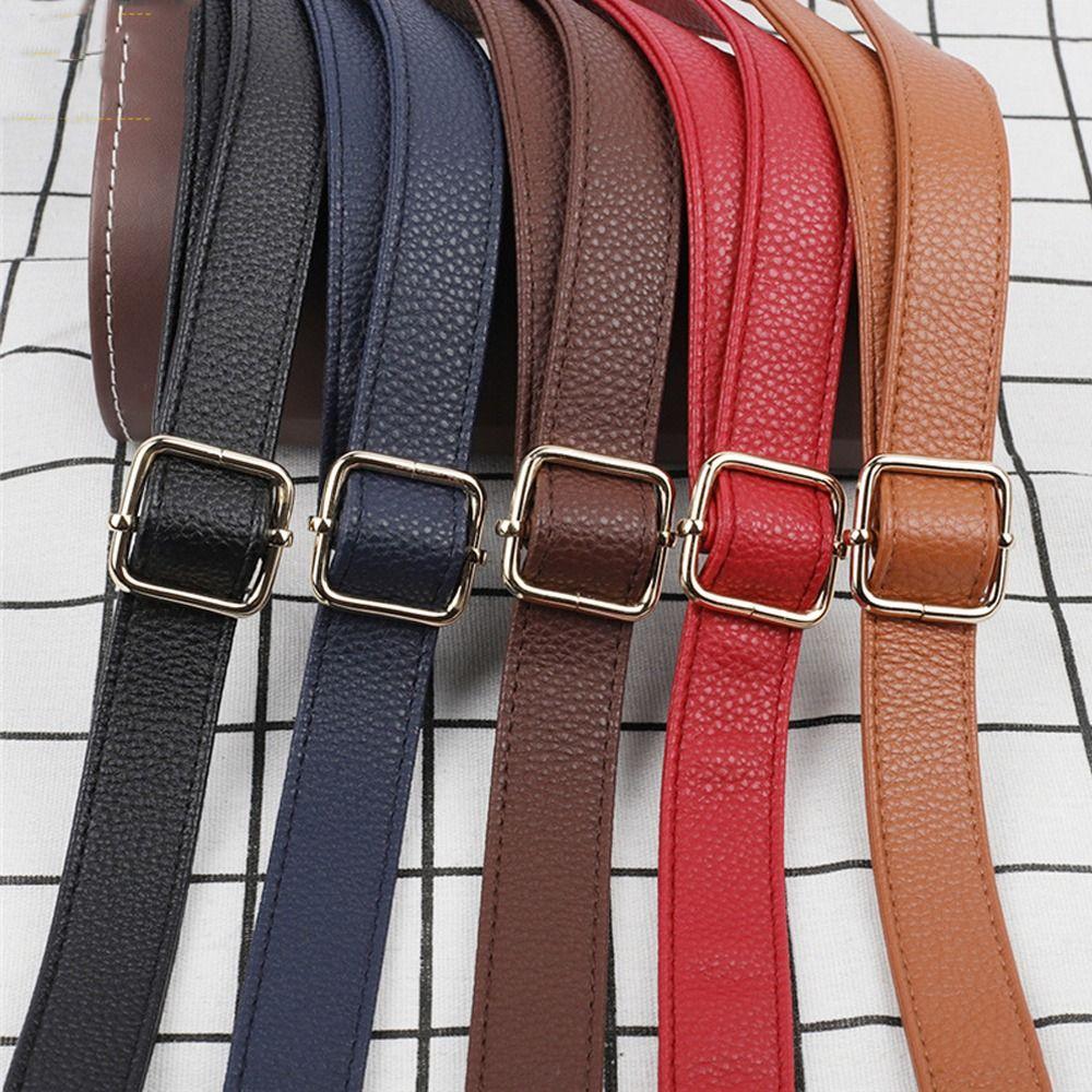 PU Leather Crossbody Bag Strap Lychee Pattern Replacement Shoulder Bag Strap Adjustable Detachable Handbag Belt Bag Accessories