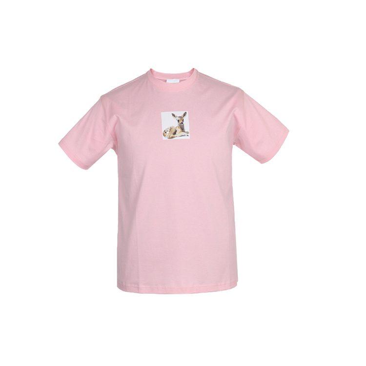 Burberry Drop Shoulder Sleeve T Shirt Women's Pink 80246521