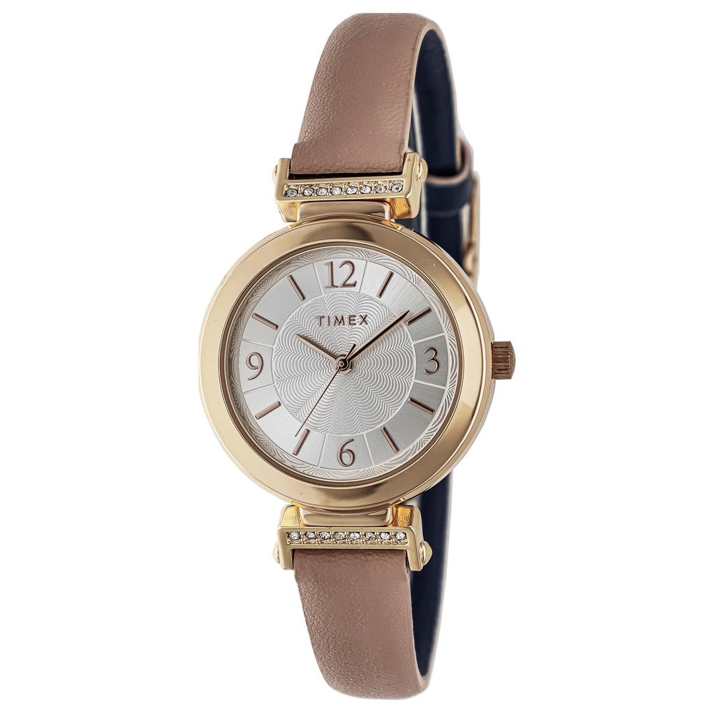 Unisex Watch Timex Main Street TW2W96300 Quartz Daily Waterproof Mineral Glass Silver Dial Brass [TIMEX] [Item]